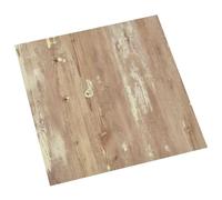 vidaXL Tablones de suelo autoadhesivos Marrón y blanco 30,5 x 30,5 cm