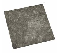 vidaXL Tablones de suelo autoadhesivos Negro y Gris 30,5 x 30,5 cm