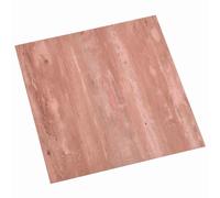 vidaXL Tablones de suelo autoadhesivos Rojo 30,5 x 30,5 cm 20 uds. PVC