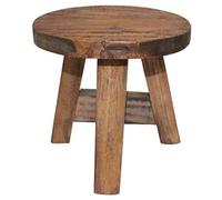 vidaXL Taburete, Asiento Decorativo, Silla de Trabajo, Mueble de Hogar Pasillo Entrada Salón Dormitorio Cocina Bar, Madera Maciza de Caoba