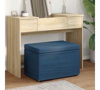vidaXL Taburete Azul 61 x 41 x 40 cm Tela y Madera Ingeniería