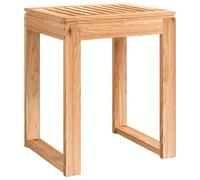 vidaXL Taburete de baño Madera Maciza Nogal 40x30x46 cm, Taburete, Taburete de Ducha, Asiento de Ducha, Taburete de baño de Madera, Taburete de Madera