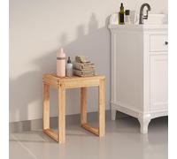 vidaXL Taburete de baño madera maciza nogal 40x30x46 cm
