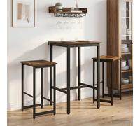 vidaXL Taburete de bar 2 uds. Roble Ahumado 40 x 32 x 64 cm