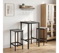 vidaXL Taburete de bar 2 uds. Sonoma gris 40 x 32 x 64 cm