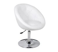 Vidaxl taburete de bar cuero sintético blanco