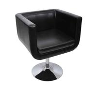 vidaXL Taburete de bar cuero sintético Blanco, Negro, Sillon Dormitorio Sillon Comodos Silla Relax Sillón Sofá Black