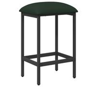 vidaXL Taburete de Bar Verde Oscuro 40 x 32 x 64 cm