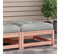vidaXL Taburete de jardín con cojín madera maciza de abeto de Douglas