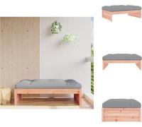 vidaXL: Taburete de jardín de 120x80 cm, madera maciza de douglasia – Elementos para sofá de jardín