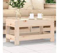 vidaXL Taburete de jardín madera maciza de pino 62x30x32 cm