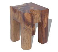 vidaXL Taburete de madera maciza de teca