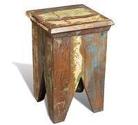 vidaXL Taburete de Madera Maciza reciclada