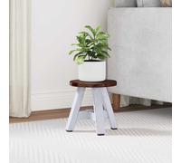 vidaXL Taburete Natural 22 x 22 x 24 cm Madera de Caoba
