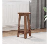 vidaXL Taburete Natural 28 x 28 x 50 cm Madera de Caoba