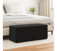 vidaXL Taburete Negro 101 x 41 x 40 cm Terciopelo y Madera Fabricada
