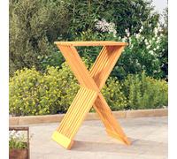 Vidaxl taburete plegable madera maciza de teca 40x32,5x70 cm