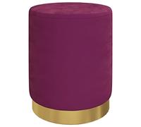 vidaXL Taburete Redondo con almacenaje Terciopelo 31 x 37 cm Morado