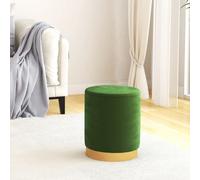 vidaXL Taburete redondo verde terciopelo 31 x 37 cm