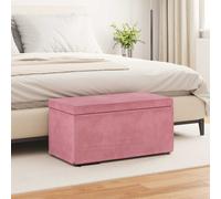 vidaXL Taburete Rosa 81 x 41 x 40 cm Terciopelo y Madera Fabricada