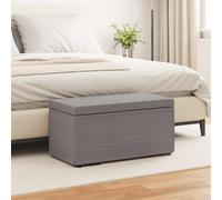 vidaXL Taburete Taupé 81 x 41 x 40 cm Tela y Madera Ingeniería