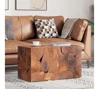 vidaXL Taburetes 2 uds. marrón 40x40x45 cm madera de teca maciza