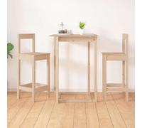 vidaXL Taburetes altos 2 uds madera maciza de pino 40x41,5x112 cm