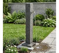 vidaXL Tanque de Jardín Gris antracita 26 x 26 x 98 cm PE