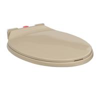 vidaXL Tapa de váter con cierre suave desenganche rápido ovalada beige
