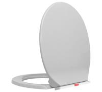 vidaXL Tapa de WC Cierre suave y desenganche rápido ovalada Ergonómica Fácil de limpieza Gris claro