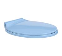 vidaXL Tapa y asiento de váter con cierre suave ovalada azul