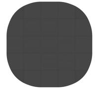 vidaXL Tapete para Piscina 25 uds. Ø 292 cm Redondo Espuma EVA Negro
