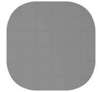 vidaXL Tapete para Piscina 36 uds. Ø 350 cm Redondo Espuma EVA Gris