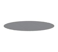 vidaXL Tapiz de suelo para piscina geotextil de poliéster Ø396 cm gris claro