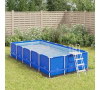 vidaXL Tapiz de suelo para piscina geotextil poliéster Gris claro 500x250 cm