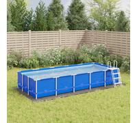 vidaXL Tapiz de Suelo Piscina geotextil poliéster Gris Claro 550x280cm, Lona Suelo Piscina, Protector de Suelo para Piscina, Alfombra de Piscina