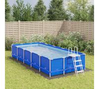 vidaXL Tapiz de Suelo Piscina geotextil poliéster Gris Claro 640x321cm, Lona Suelo Piscina, Protector de Suelo para Piscina, Alfombra de Piscina