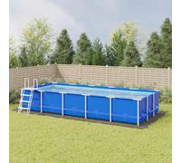 vidaXL Tapiz de suelo piscina geotextil poliéster gris claro 999x500cm