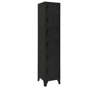 vidaXL Taquilla de acero negro 38x40x180 cm