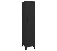 vidaXL Taquilla de Acero Negro 38x45x180 cm