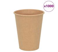 vidaXL Tazas de café de papel 1000 uds 12oz 300ml marrón
