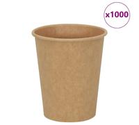 vidaXL Tazas de café de papel 1000 uds 8oz 200ml marrón