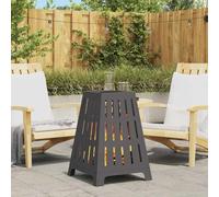 vidaXL Tazón de fuego Negro 50 x 50 x 70 cm Acero autopatinable