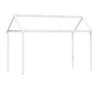 vidaXL Techo de cama infantil madera maciza blanco 217x85,5x154 cm