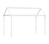 vidaXL Techo de cama infantil madera maciza blanco 217x95,5x159 cm