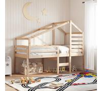 vidaXL Techo de cama infantil madera maciza pino 188x82x113 cm