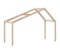 vidaXL Techo de cama infantil madera maciza pino 213x95,5x144,5 cm