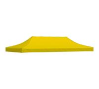 vidaXL Techo de Carpa para Celebraciones Cenador Toldo Cubierta Superior Carpa Plegable Jardín Patio Marquesina Fiesta Amarillo 6x3 m 270 g/m²