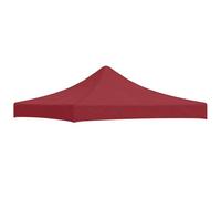 vidaXL Techo de Carpa para Celebraciones Cenador Toldo Cubierta Superior Carpa Plegable Jardín Patio Marquesina Fiesta Burdeos 3x3 m 270 g/m²