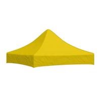 vidaXL Techo de Carpa para Celebraciones Cenador Toldo Cubierta Superior Carpa Plegable Jardín Patio Marquesina Fiesta Amarillo 2x2 m 270 g/m²